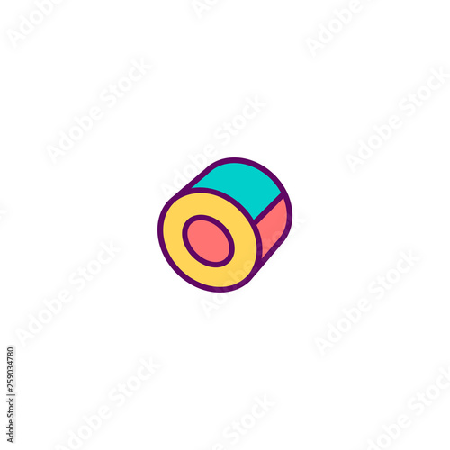 Free Download Tape icon design. Stationery icon vector design - GFXLoad