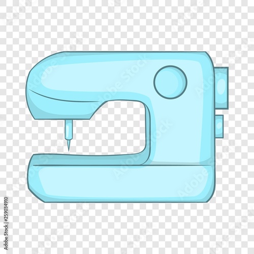 Sewing machine icon in cartoon style isolated on background for any web design 