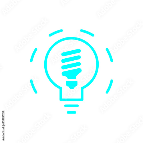 idea, bulb, light, energy bulb, head, thinking, creative business idea cyan color icon