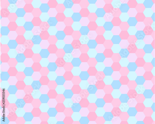 Wallpaper Mural modern bright pattern set multi colored hexagons Torontodigital.ca
