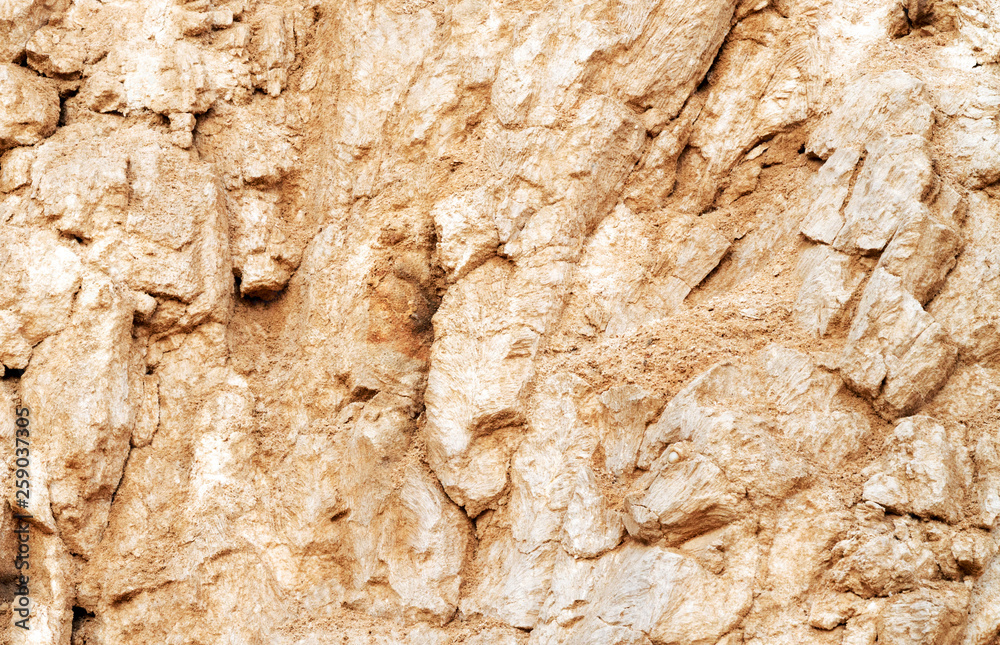 Naklejka premium Block Of Rustic Rough Cut Red Sandstone Stone Surface