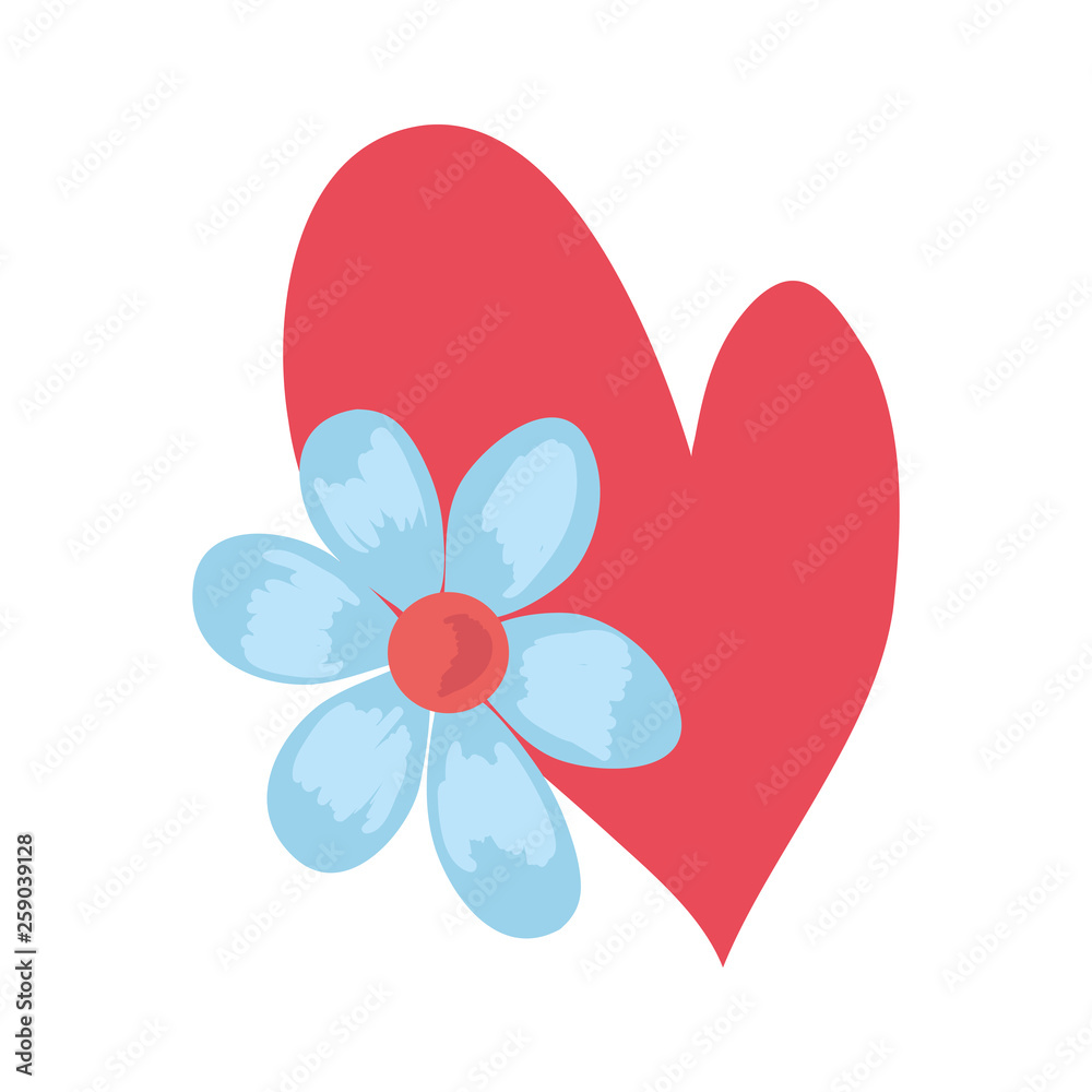love romantic heart flower love romantic heart flower