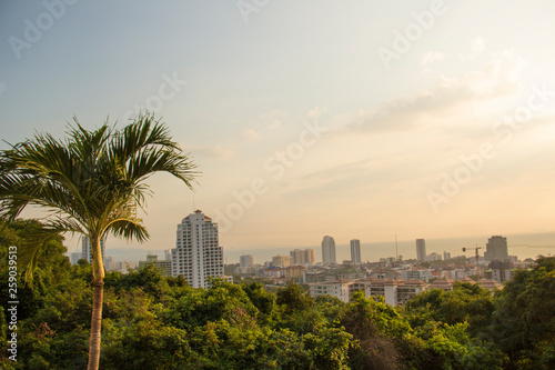 Beautiful view of the panorama of Pattaya, Thailand © marinadatsenko