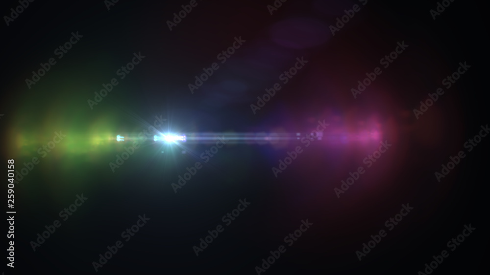 Obraz premium bright coloured flashes on a black background