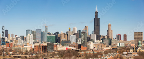 Panoramic view of the skyline of Chicago. © Carlos Yudica