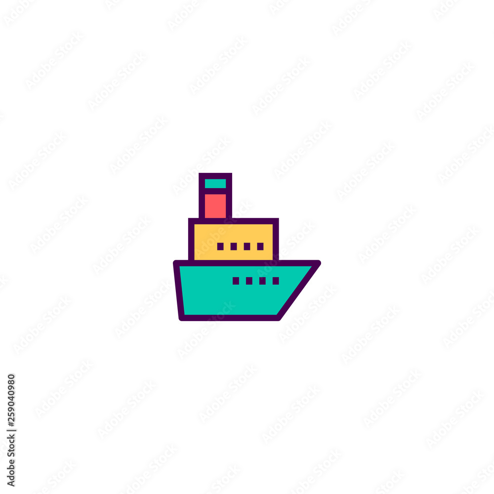 Ship icon design. Transportation icon vector design Ship icon design. Transportation icon vector design