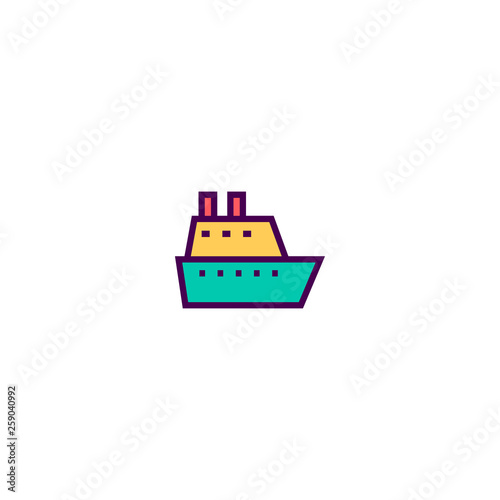 Ship icon design. Transportation icon vector design