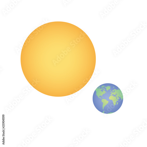 planet of the solar system isolated icon