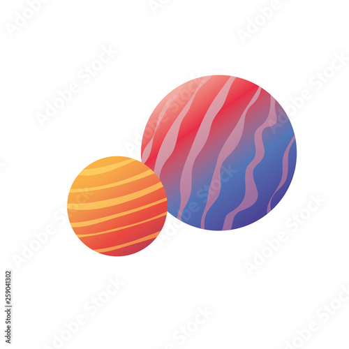 planet of the solar system isolated icon