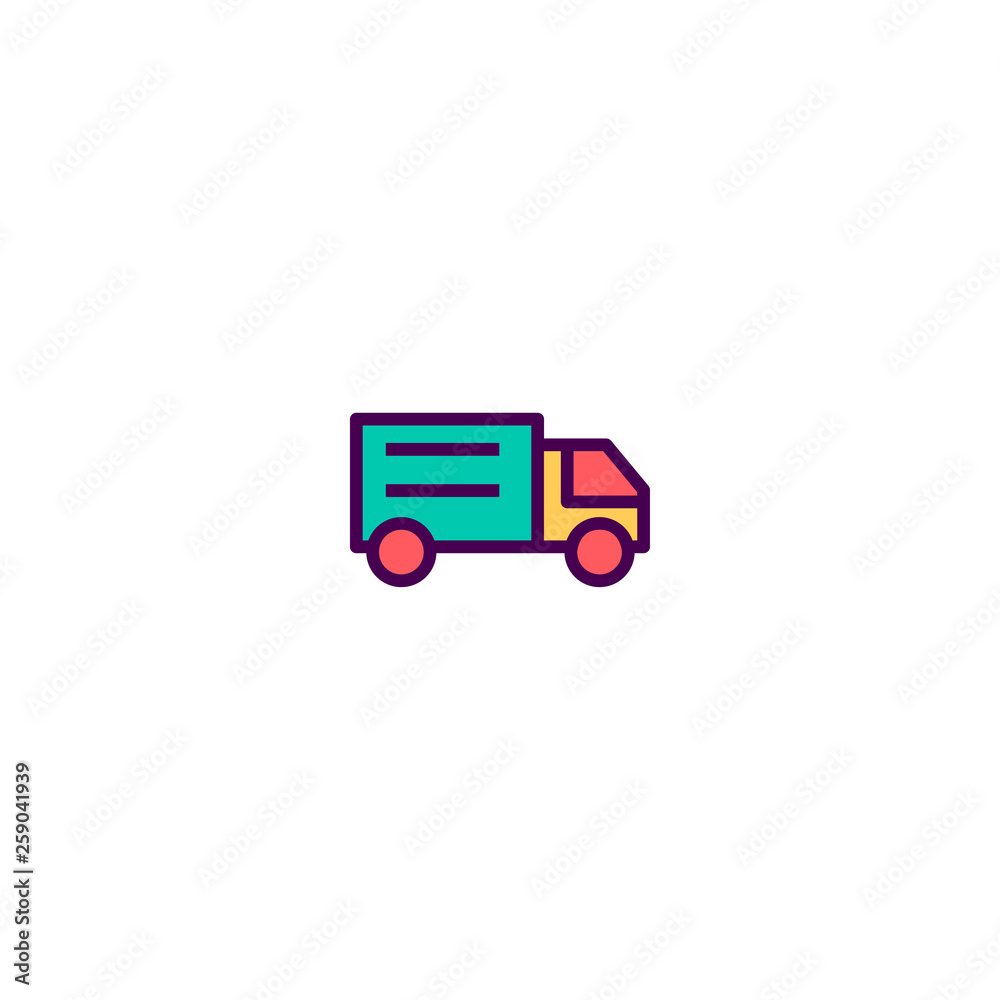 Truck icon design. Transportation icon vector design