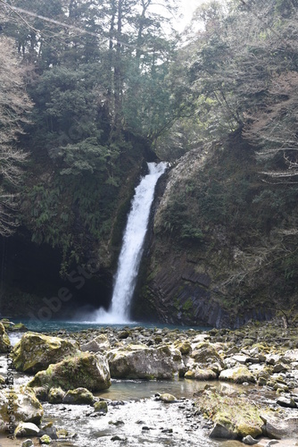 The famous waterfall of Japan.  Joren-fall  Izu city Shizuoka prefecture.