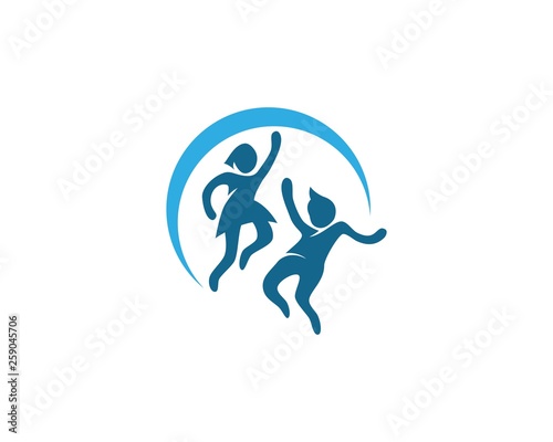 People jump concept