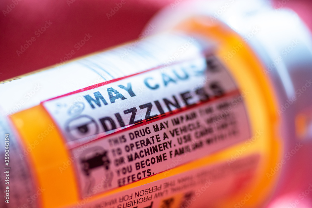 Pill bottle warning labels Stock Photo Adobe Stock
