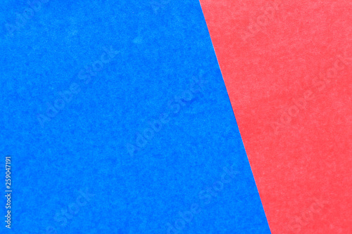 Abstract red and blue color paper background for design and decoration