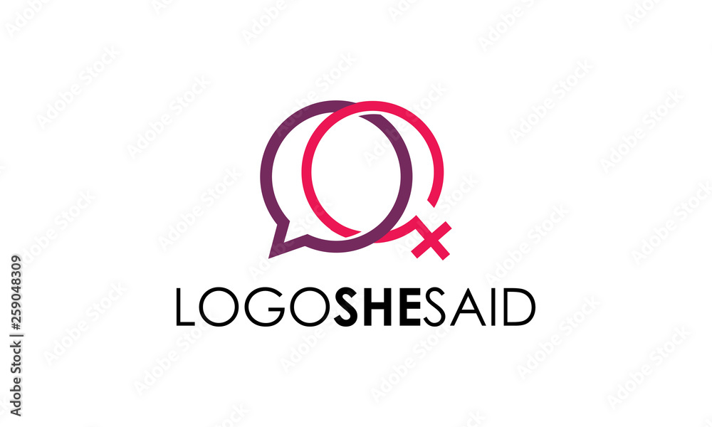 Obraz premium She Said Logo