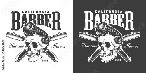 Vintage barbershop logotype