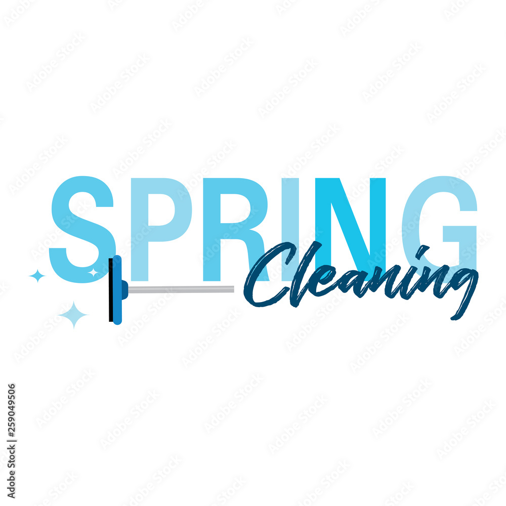 Fototapeta premium spring cleaning background