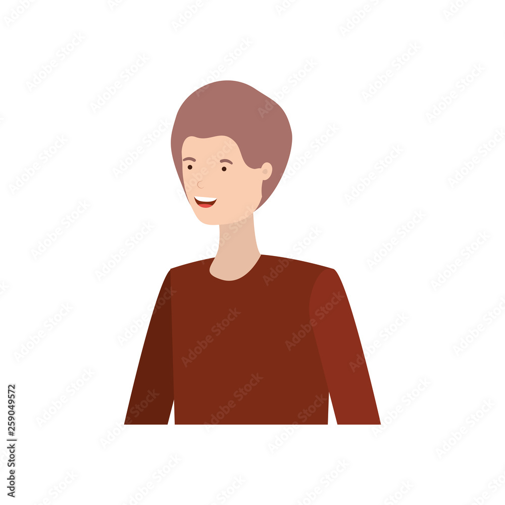 young man avatar character young man avatar character