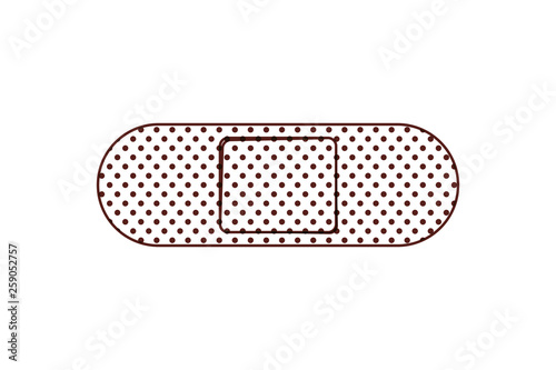 cure bandages isolated icon