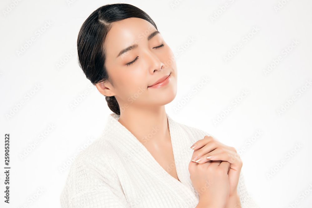 Beautiful Young asian Woman with Clean Fresh Skin Beautiful Young asian Woman with Clean Fresh Skin