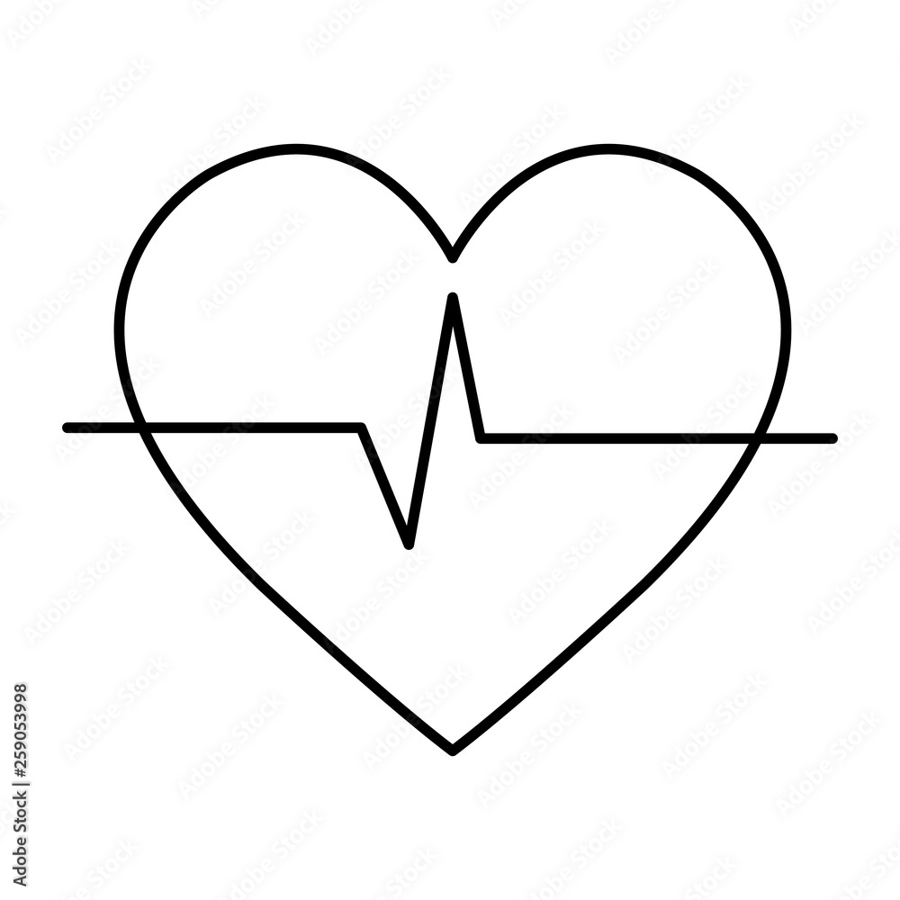 heart cardio isolated icon heart cardio isolated icon