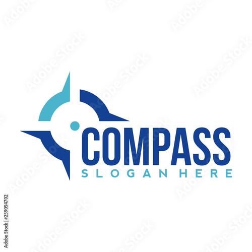 compass logo design template