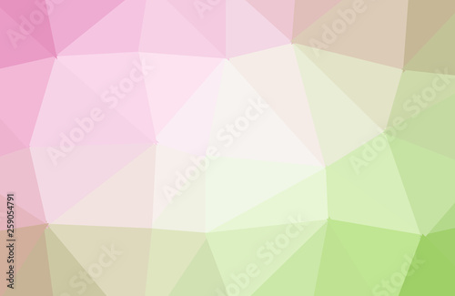 vector abstract irregular polygonal background - triangle low poly pattern - horizontal rainbow color spectrum