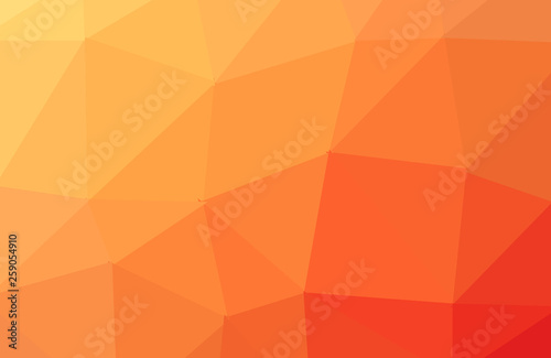 Abstract Orange polygon geometric background. Low Poly Style  Business Design Templates. Vector and illustration.
