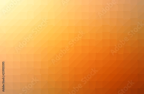 Geometric orange background with triangular polygons. Abstract design. Vector illustration.