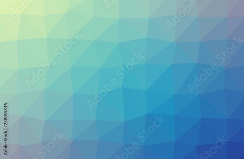 Blue polygonal illustration  which consist of triangles. Triangular design for your business. Creative geometric background in Origami style with gradient