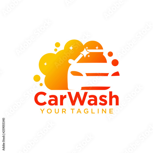 car wash logo company design template