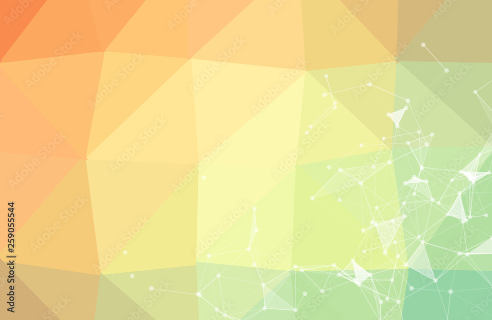 Fototapeta premium Abstract geometric background with polygons. Info graphics composition with geometric shapes.Retro label design. Vector illustration for business presentation - Vector