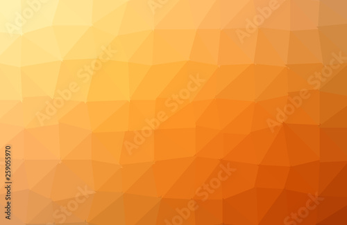 Vector of modern abstract polygonal background. Orange Vector polygonal design for your business.