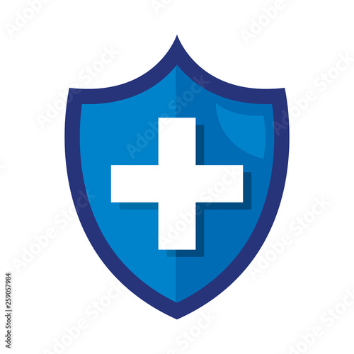 shield with medical cross