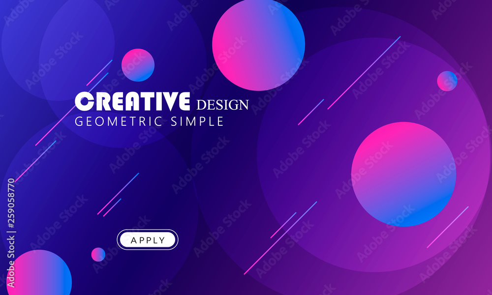 Modern geometric background. Web page template. Simple shapes composition. Eps10 vector.