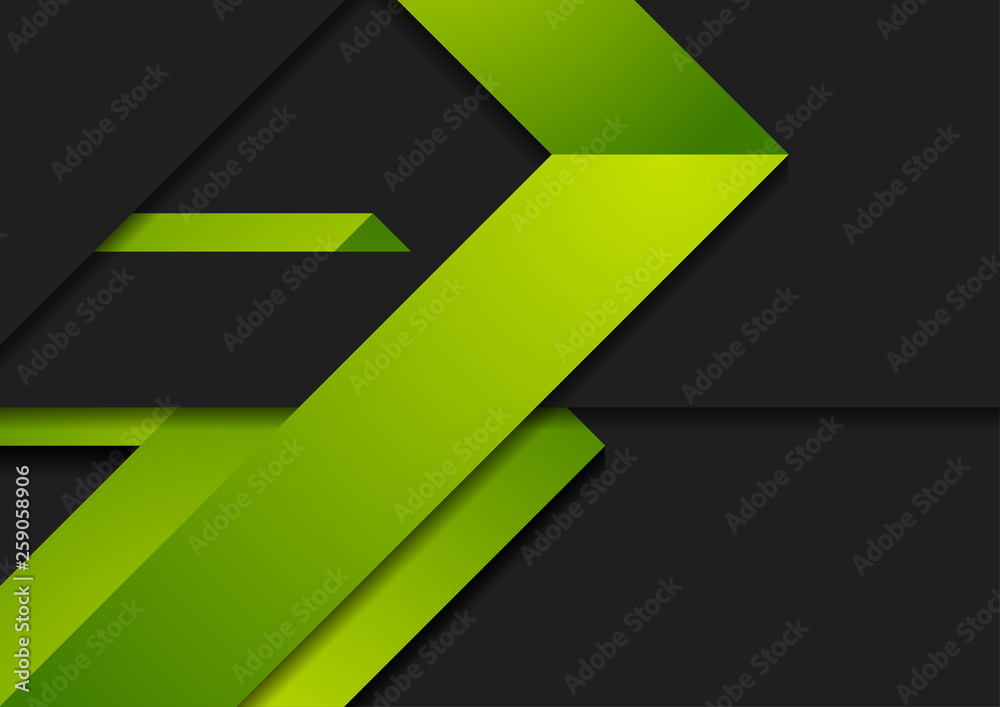 Green black paper corporate abstract background Green black paper corporate abstract background