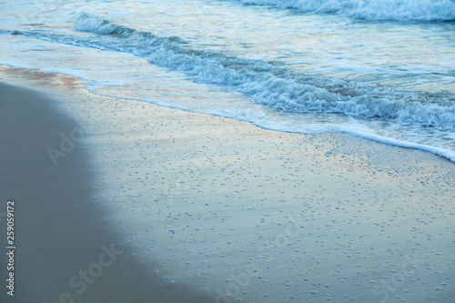 waves on the beach