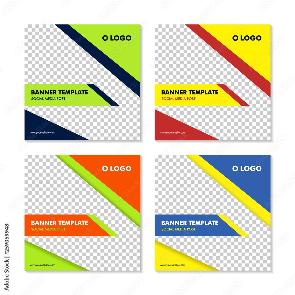 Social Media Post Template Banner Design Vector Social Media Post Template Banner Design Vector