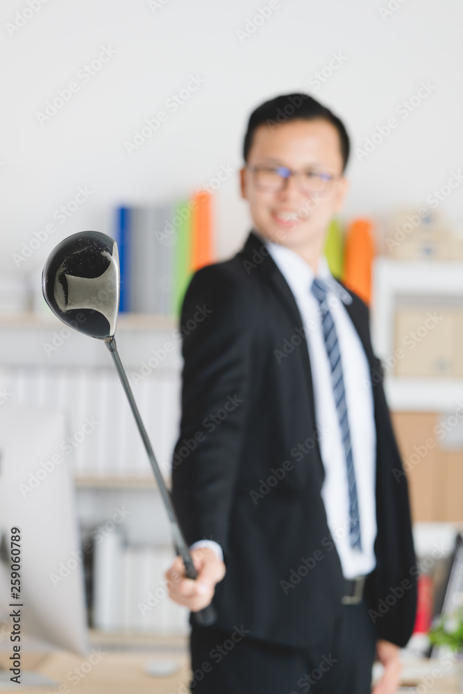 Fototapeta premium Asian businessman at office