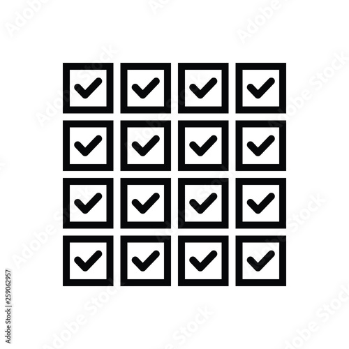 Black line icon for all whole