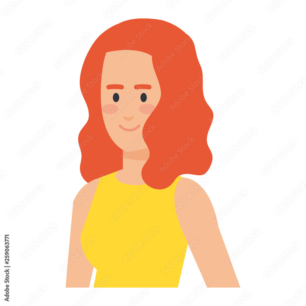 beautiful and young woman character beautiful and young woman character