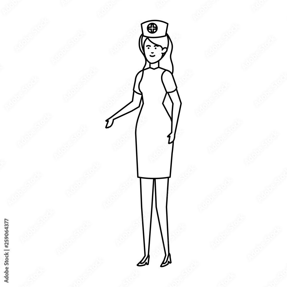 professional female nurse character professional female nurse character