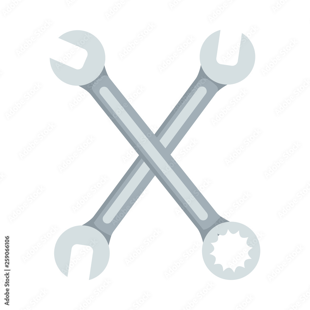 wrench keys tools crossed wrench keys tools crossed