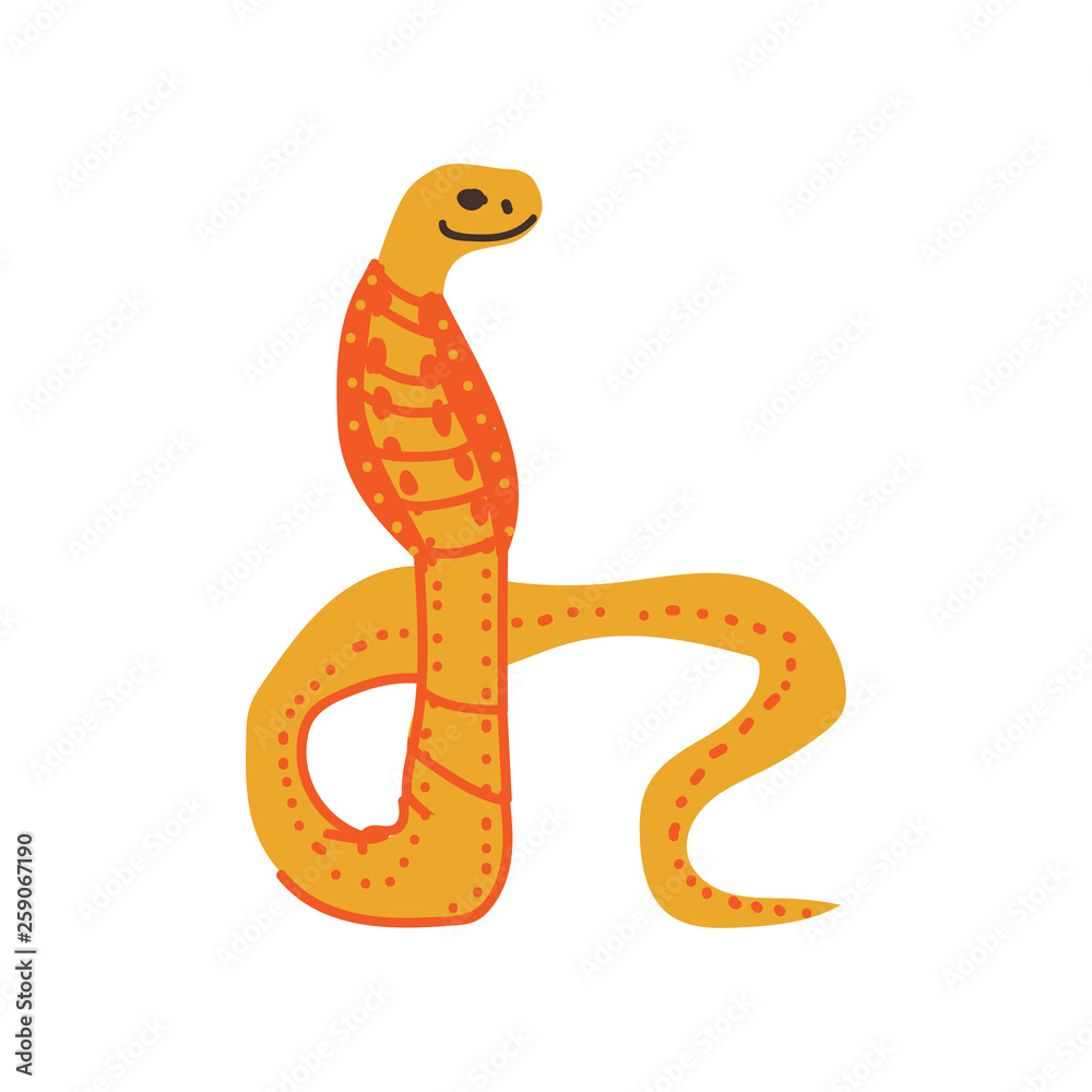 Snake Wild Exotic African Reptile Animal Vector Illustration Snake Wild Exotic African Reptile Animal Vector Illustration