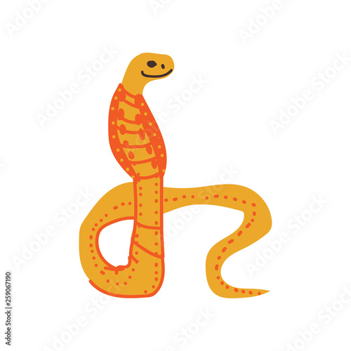 Snake Wild Exotic African Reptile Animal Vector Illustration