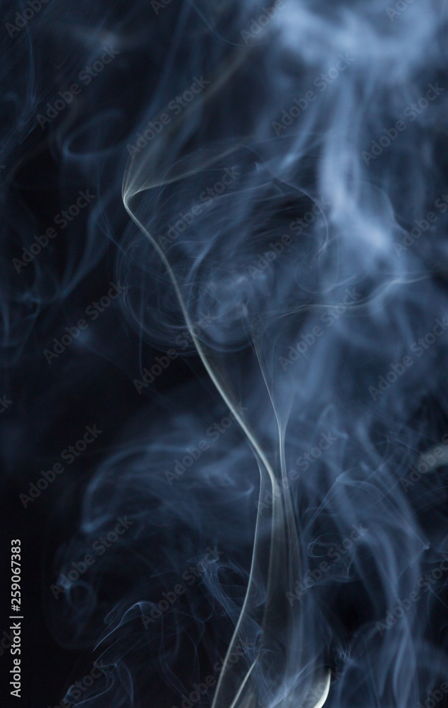 Abstract white smoke on black background Abstract white smoke on black background