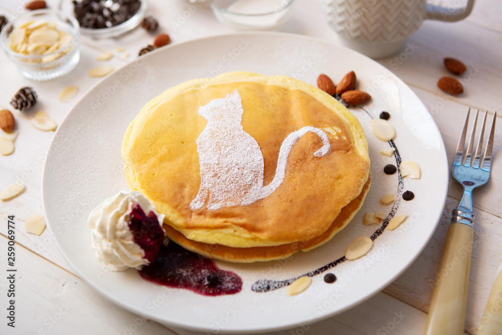 cat art on pancakes cat art on pancakes