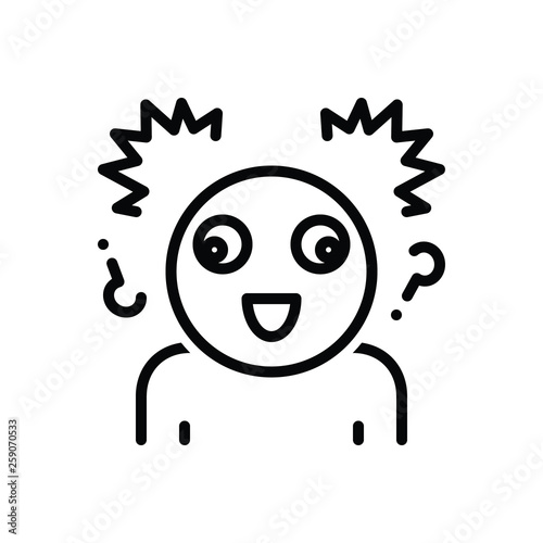 Black line icon for mania frenzy