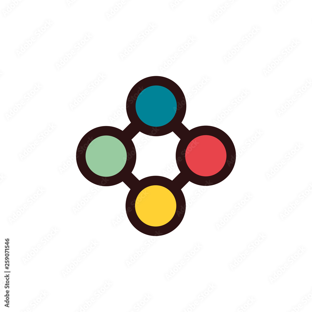 Atom logo design vector template Atom logo design vector template