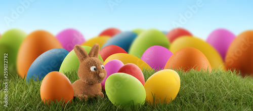 cute Easter bunny and color...